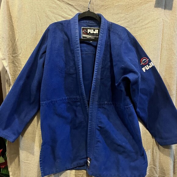 Fuji GI Gear Kimono Size 4 Unisex – Martial Arts Training Gi Blue White Heavy Du - Picture 1 of 15